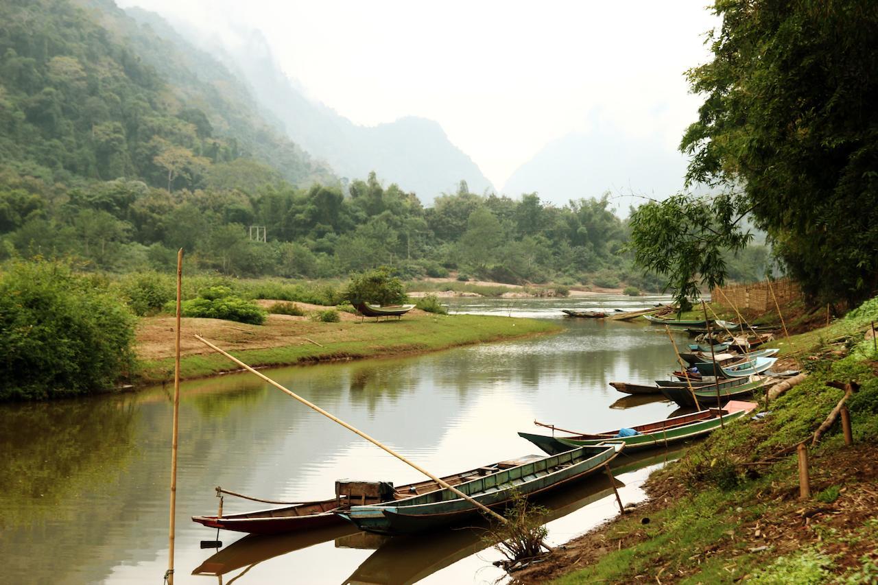 Riverview Bungalows & Gh Muang Ngoi Buitenkant foto